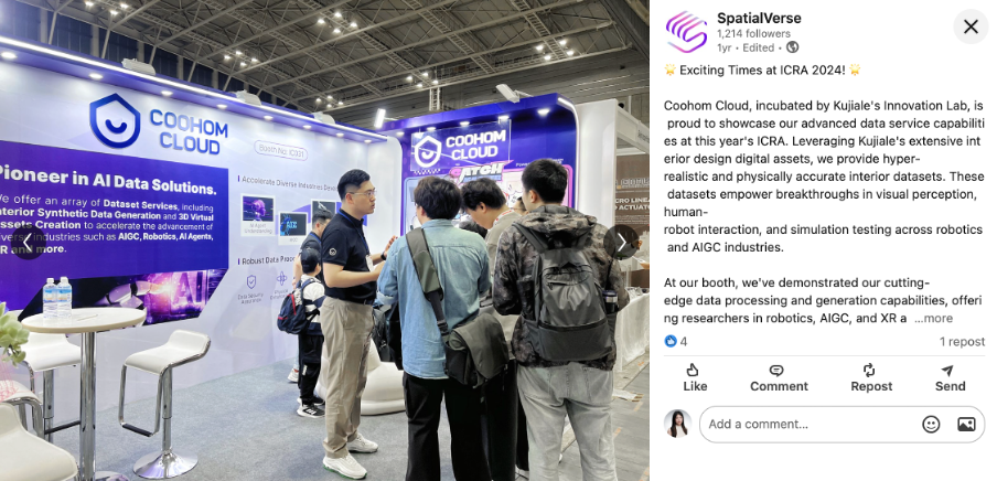 CVPR ICRA 2024 conference booth